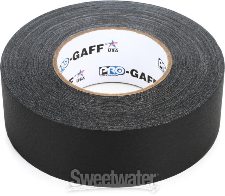 Strait Music - Pro Gaff Matte Cloth Gaffers Tape - Black (2 inch)