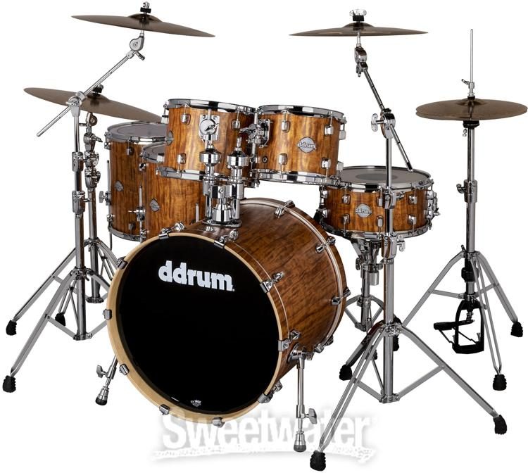 ddrum Dominion Birch 6-piece Shell Pack - Satin Bubinga