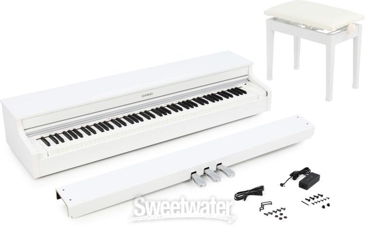Necklet Lee Calamity Casio AP-470 Celviano Digital Upright Piano with Bench - White Reviews |  Sweetwater
