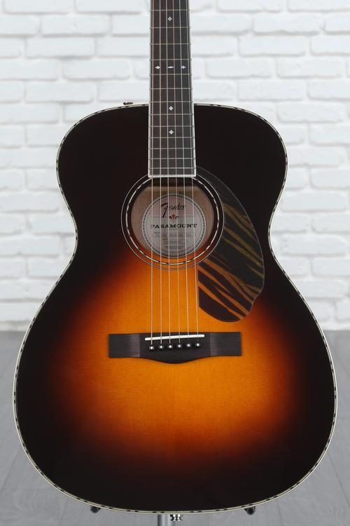 Fender Paramount PO-220E Orchestra Acoustic-electric Guitar - 3-color  Vintage Sunburst