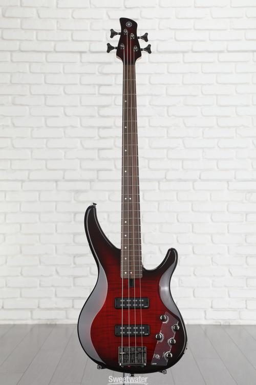 Yamaha TRBX604FM Bass Guitar - Dark Red Burst