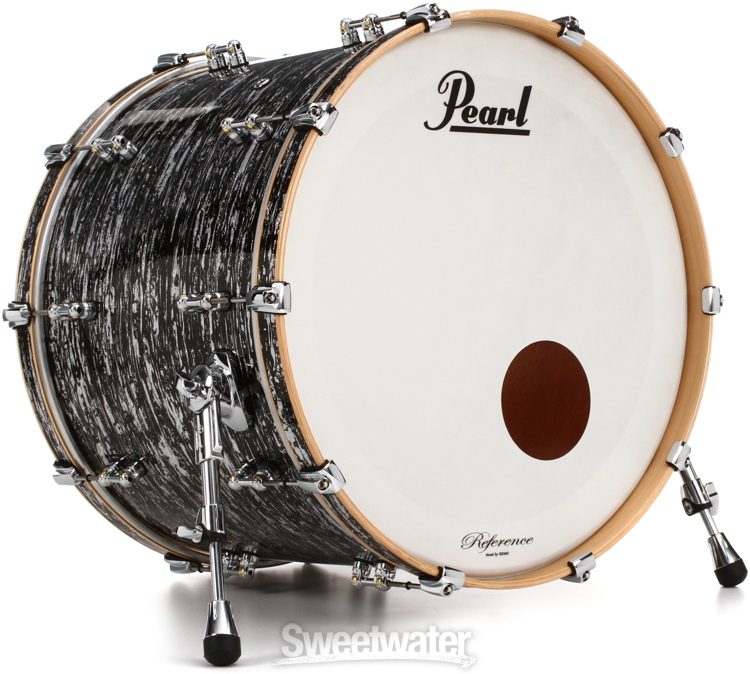 Pearl Music City Custom Reference Pure RFP624/C 6-piece Shell Pack - Black  Oyster Glitter