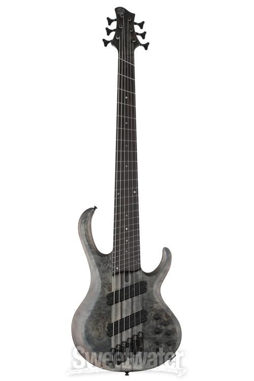 Ibanez BTB806MS 6-string Bass Guitar Transparent Gray Flat Sweetwater