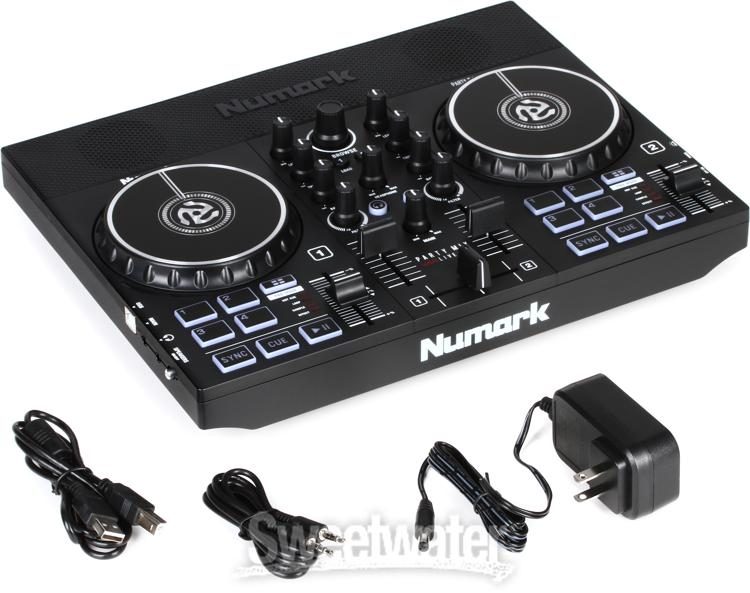 Numark Party Mix DJ Controller with Built-in Light Show & Speakers | Sweetwater