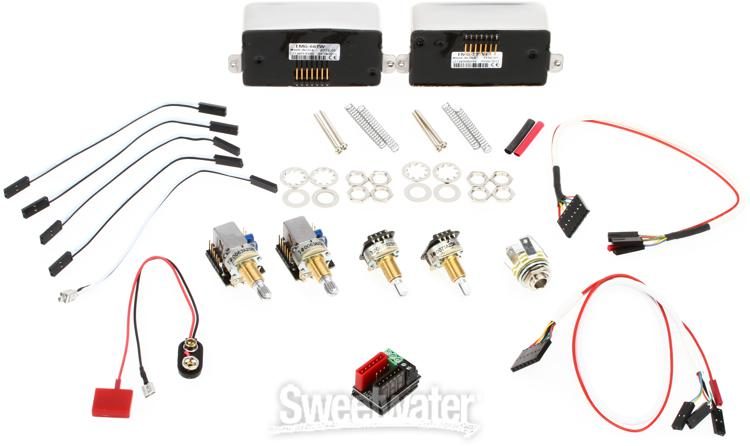 EMG 57/66 TW Dual Mode Neck and Bridge Pickup Set - Chrome | Sweetwater