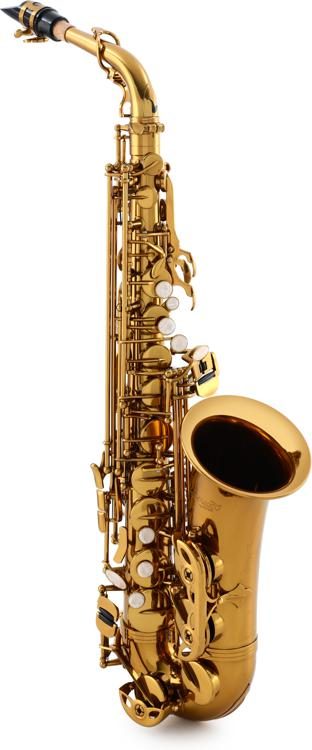 BetterSax Alto Saxophone with Burnin' 6 Mouthpiece & Power Ring Ligature -  Dark Gold Lacquer