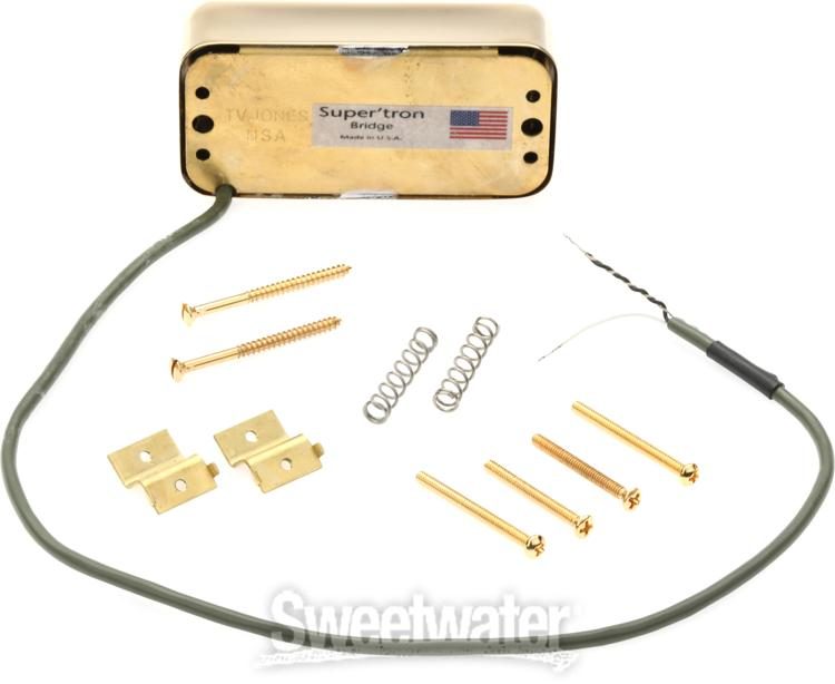 TV Jones Super'Tron Bridge Humbucker Pickup - Gold