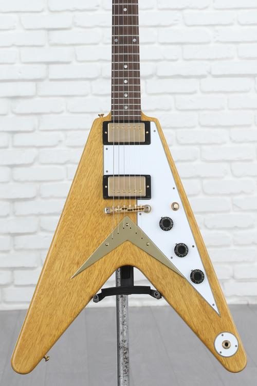 1958 Korina Flying V with White Pickguard - Natural | Sweetwater