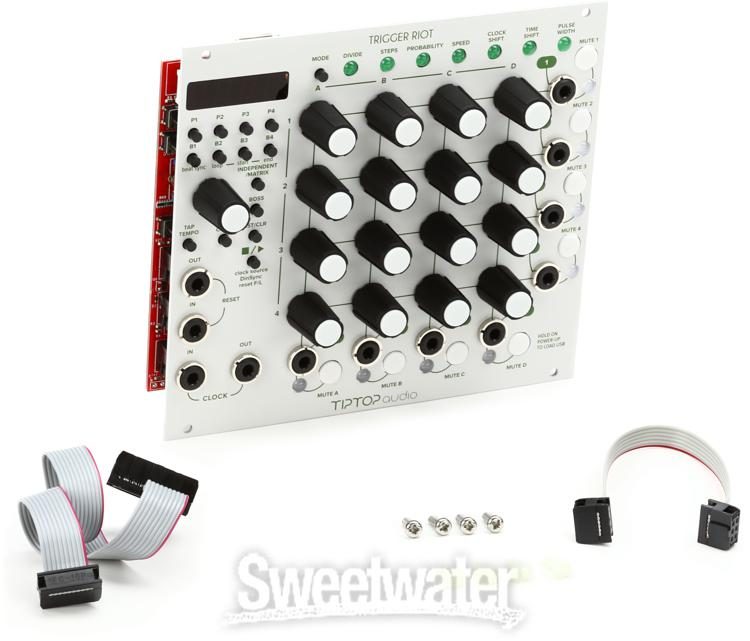 Trigger Riot Eurorack Sequencer Module - White - Sweetwater