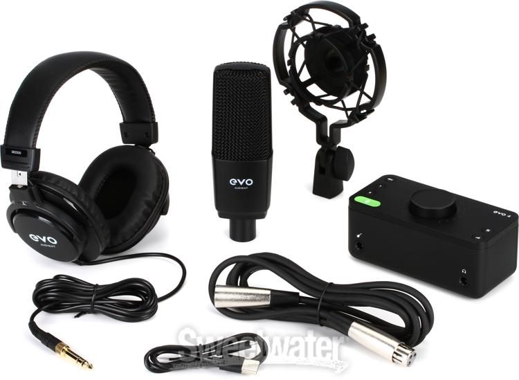 Audient EVO Start Recording Bundle - 2x2 USB/iOS Recording System