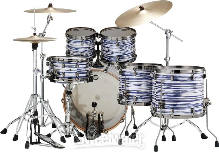 Tama Starclassic Walnut/Birch 5-piece Shell Pack - Blue and White