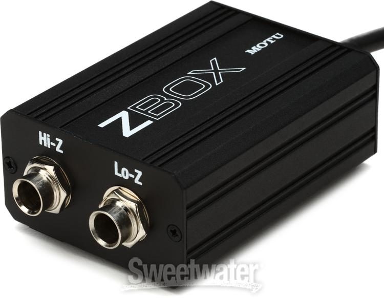 MOTU ZBox 1-channel Passive Guitar Direct Box