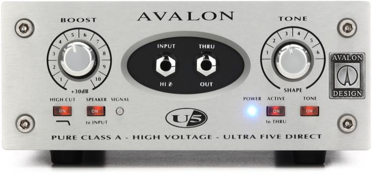 Avalon U5 Class A Active Instrument DI/Preamp (Pair) with