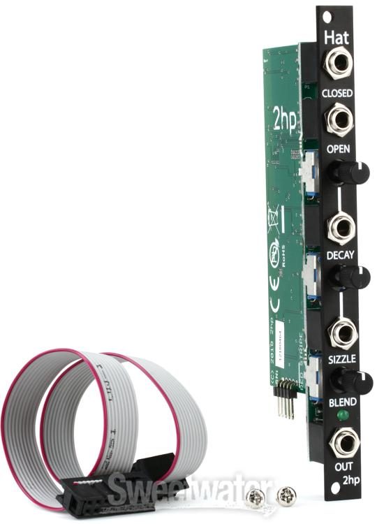 2HP Hat Eurorack Hi-Hat Module - Black