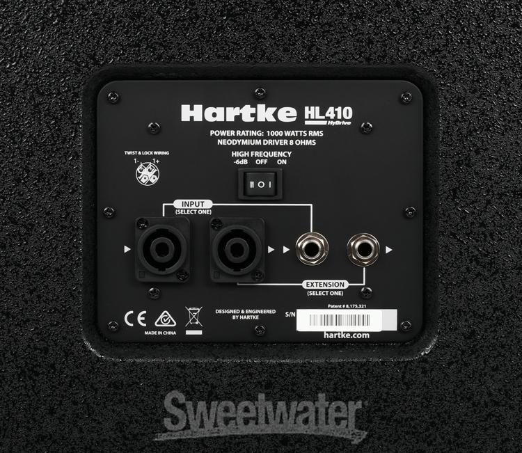 Hartke HyDrive HL 1000W 4 x 10-inch Bass Cabinet | Sweetwater