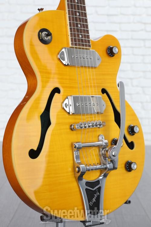 Epiphone Wildkat Semi-Hollow Electric Guitar with Bigsby - Antique Natural