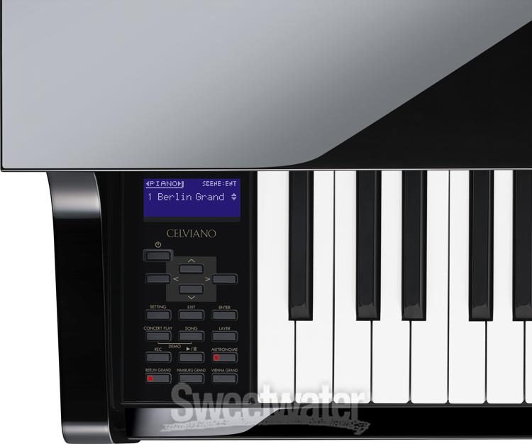 Anoi hærge serie Casio GP510 Hybrid Grand Piano Polished Ebony | Sweetwater