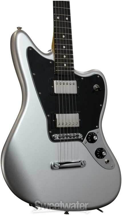 Fender Blacktop Jaguar HH - Silver | Sweetwater