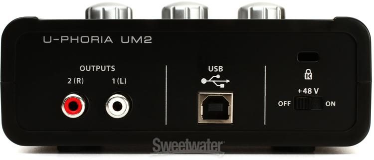 Behringer U-Phoria UM2 USB Audio Interface Sweetwater