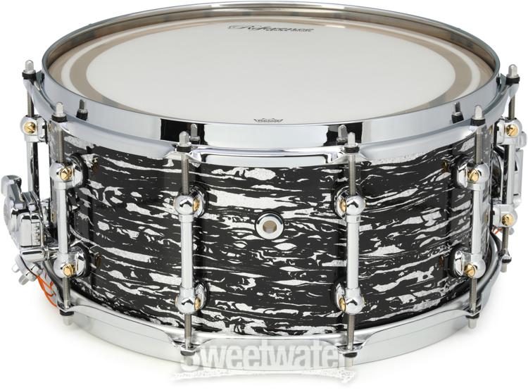 Pearl Music City Custom Reference Pure Snare Drum - 6.5 x 14 inch - Black  Oyster Glitter