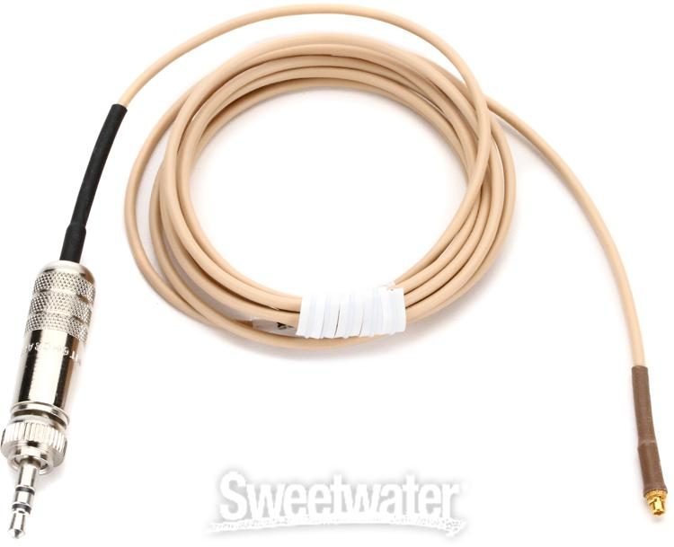 Countryman E6 Earset Cable - 2mm Diameter with 3.5mm Connector for  Sennheiser Wireless - Light Beige