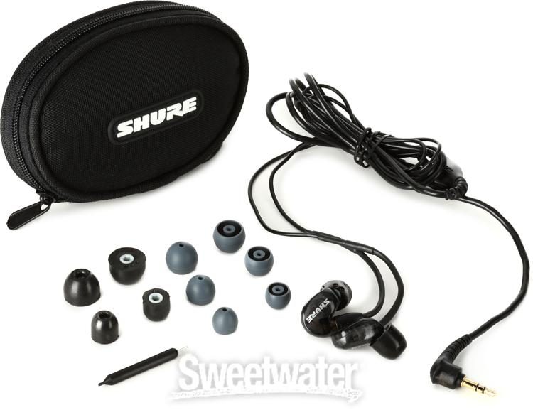 Shure SE215 Sound Isolating Earphones Black (6-Pack) Sweetwater