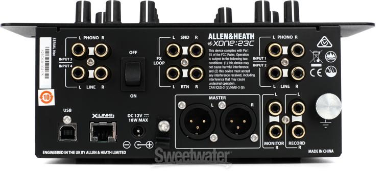 Allen & Heath Xone:23C 2+2-channel VCA DJ Mixer | Sweetwater