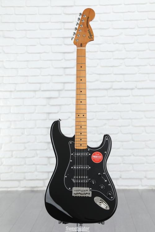 Squier Classic Vibe '70s Stratocaster HSS - Black with Maple Fingerboard