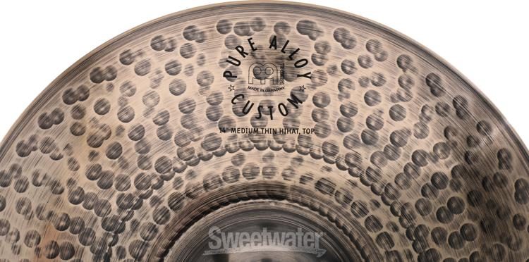 Meinl Cymbals 14 inch Pure Alloy Custom Hi-hat Cymbals | Sweetwater