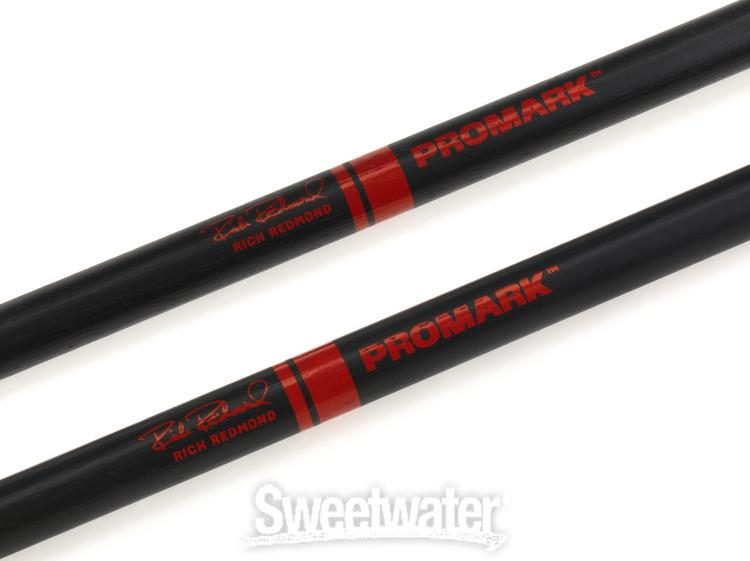 Promark Rich Redmond ActiveGrip 595 Hickory Drumsticks - 5B - Wood Tip