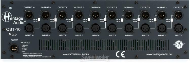 Heritage Audio HAOST10v2 10-slot 500 Series Rack | Sweetwater