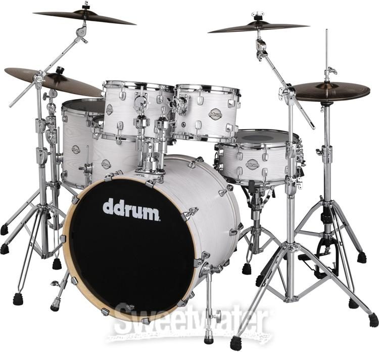 ddrum Dominion Birch 6-piece Shell Pack - Paper White Birch
