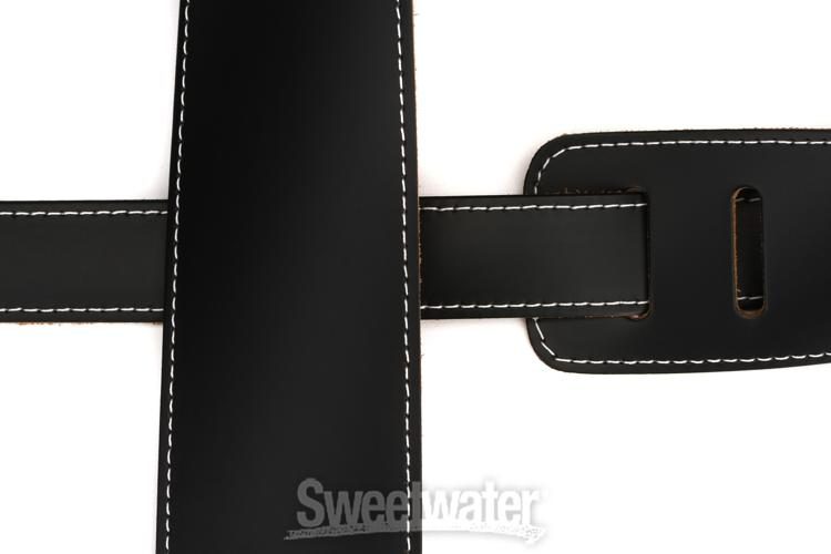 Levy's DM17 2.5 Extra Long Leather Guitar Strap, Black