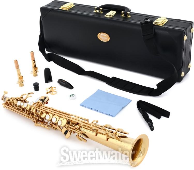 coil mute Horror Yamaha YSS-875EX Professional Soprano Saxophone - Gold Lacquer | Sweetwater