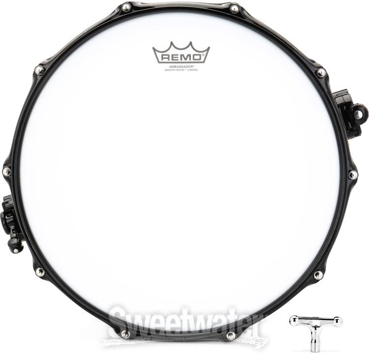 Pearl Ultracast Aluminum Snare Drum - 5 inch x 14 inch, Matte Black |  Sweetwater