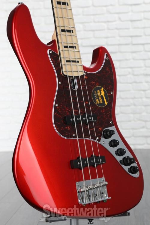 Sire Marcus Miller V7 Vintage Swamp Ash 4-string Bass Guitar - Bright  Metallic Red