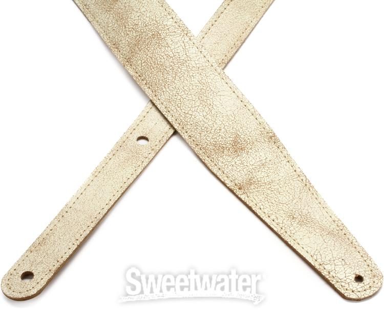 LM Products Relic Leather 2.375-inch Wide Guitar Strap