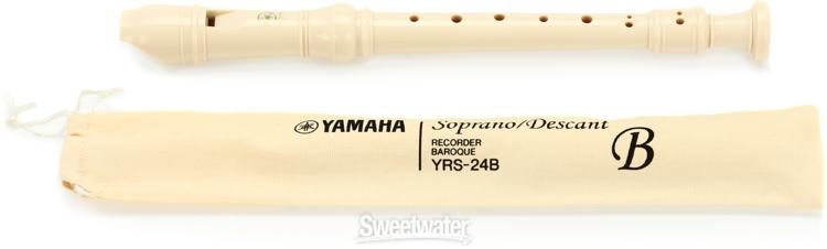 YRS 24 B Flûte à bec Soprano, doigté Baroque, Blanche : Flûte à Bec Yamaha  