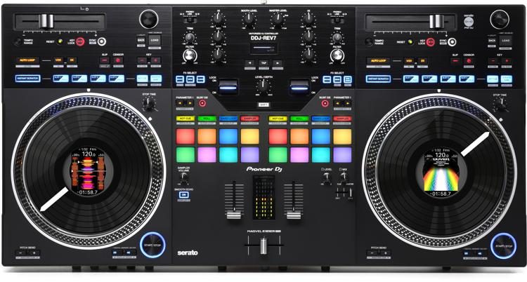 Pioneer DJ DDJ-REV7 2-deck Serato DJ Controller and Flight Case Bundle