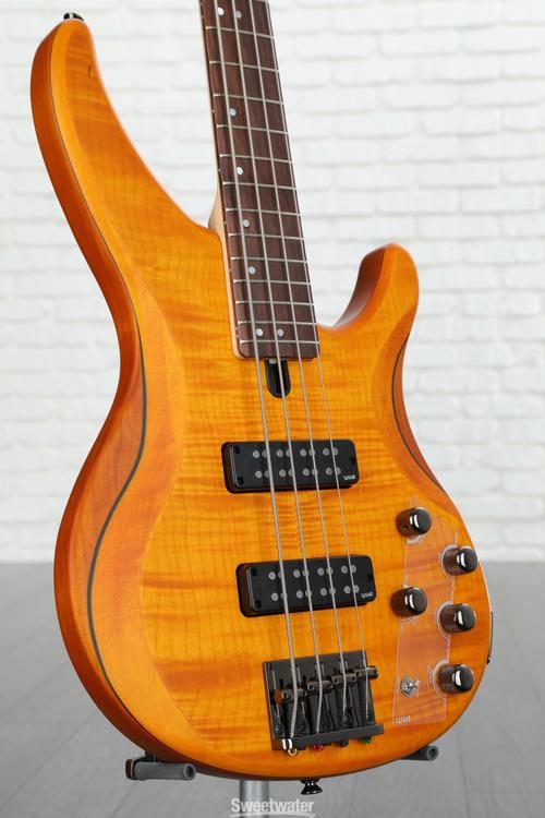 Yamaha TRBX604FM Bass Guitar - Matte Amber