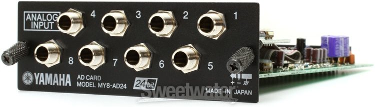 Yamaha MY8AD24 8-channel Analog Input Card | Sweetwater