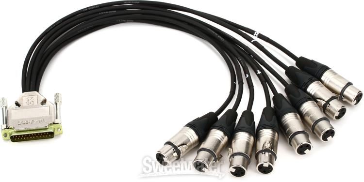 JUMPERZ JDB25-XLRF ZipLine DB25 to XLR Female 8-channel Analog