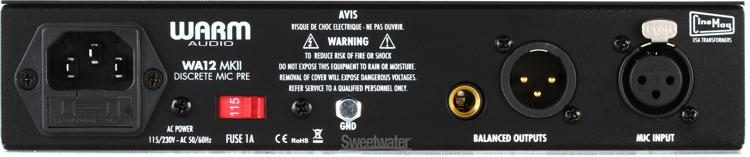 Warm Audio WA12 MKII Microphone Preamp - Black | Sweetwater