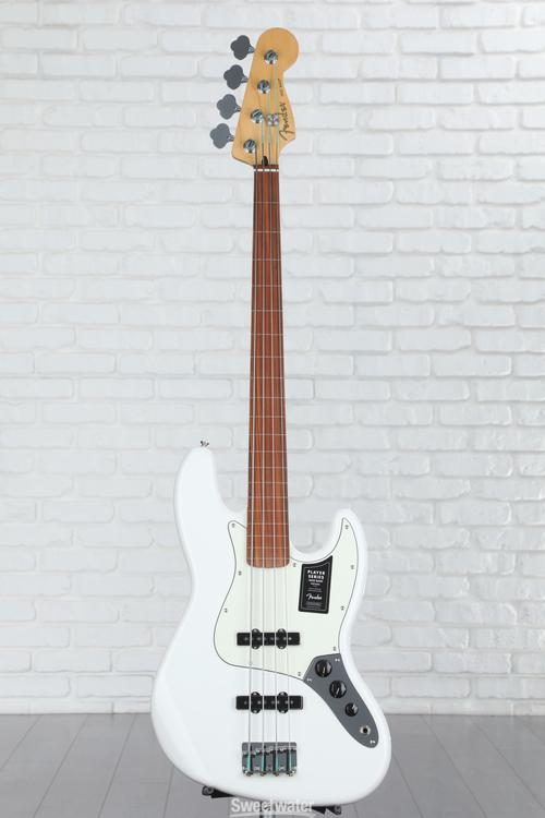 Fender Player Fretless Jazz Bass - Polar White with Pau Ferro Fingerboard