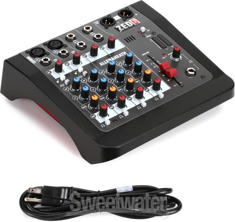 Allen & Heath ZED-6 4-channel Compact Mixer | Sweetwater
