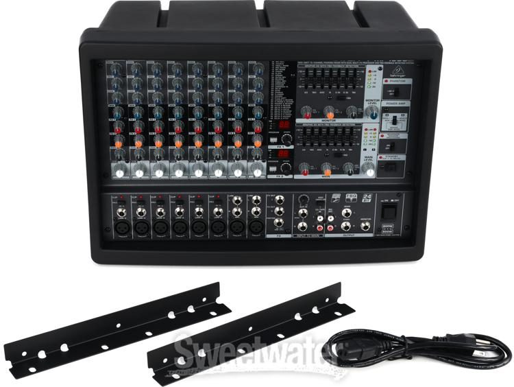 Behringer Europower PMP1680S 10-channel 1600W Powered Mixer Reviews |  Sweetwater