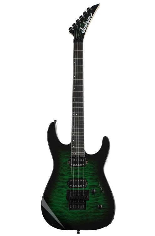 Jackson Pro Series Dinky DK2Q - Transparent Green Burst | Sweetwater