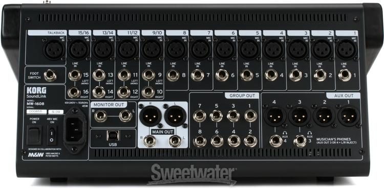 Korg SoundLink MW-1608 16-channel Hybrid Mixer