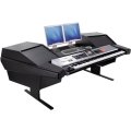 Photo of Argosy Dual15K Keyboard Workstation Desk with 803 Racks - Black Trim