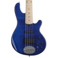 Lakland Skyline 55-02 Deluxe Flame Bass Guitar - Translucent Blue